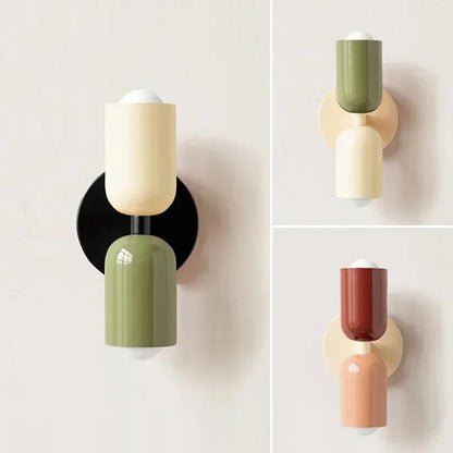 Modern Macaron Wall Lamp for Bedroom and Hallway