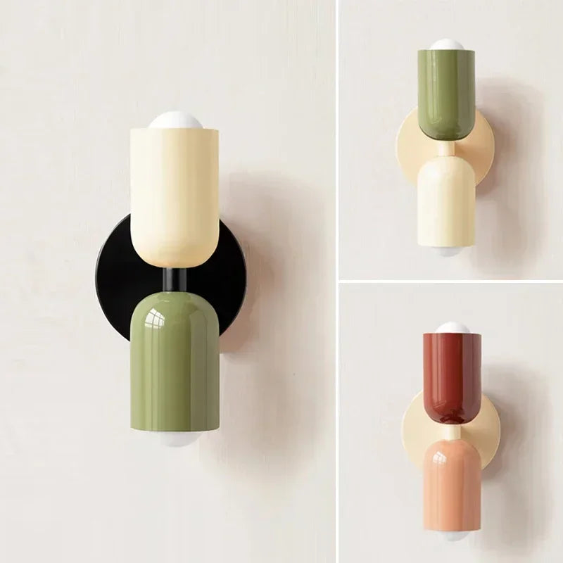 Modern Macaron Wall Lamp for Bedroom and Hallway