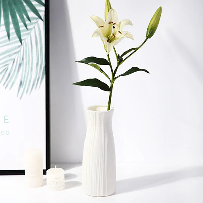 B4978B Color Nordic Plastic Flower Vase – Minimalist Home Decor